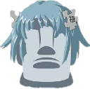 moyai_anime emote for Discord
