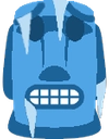 moyai_freezing emote for Discord