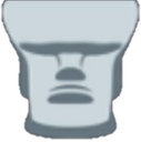 moyai_bigbrain emote for Discord