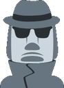 moyai_detective emote for Discord