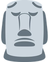 moyai_pensive emote for Discord
