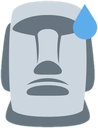moyai_sweat emote for Discord