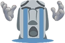 moyai_waah emote for Discord