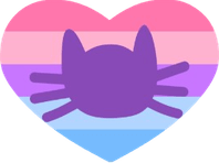 catgenderflagheart emote for Discord