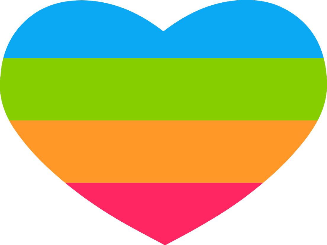 panromanticflagheart emote for Discord