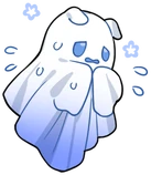 GhostieScared emote for Discord