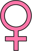 Pinkfemalesymbol emote for Discord