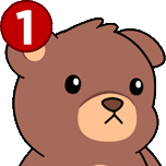 pinged_bear_Bearish emote for Discord