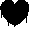 BlackDripHeart2 emote for Discord