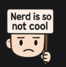 NerdISNOTcool emote for Discord