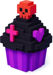 Minecraft_cupcake emote for Discord