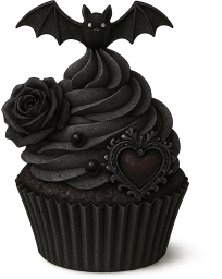 Goth_cupcake emote for Discord