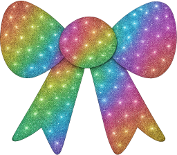 Rainbow_glitter_bow emote for Discord