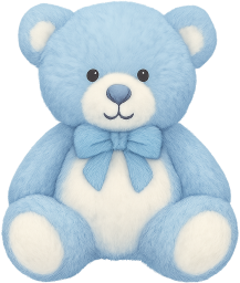 Lightblueteddybear emote for Discord