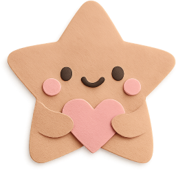 Brown_cute_star emote for Discord