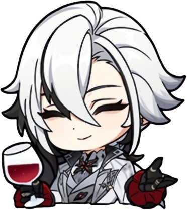 arlecchino_cheers emote for Discord