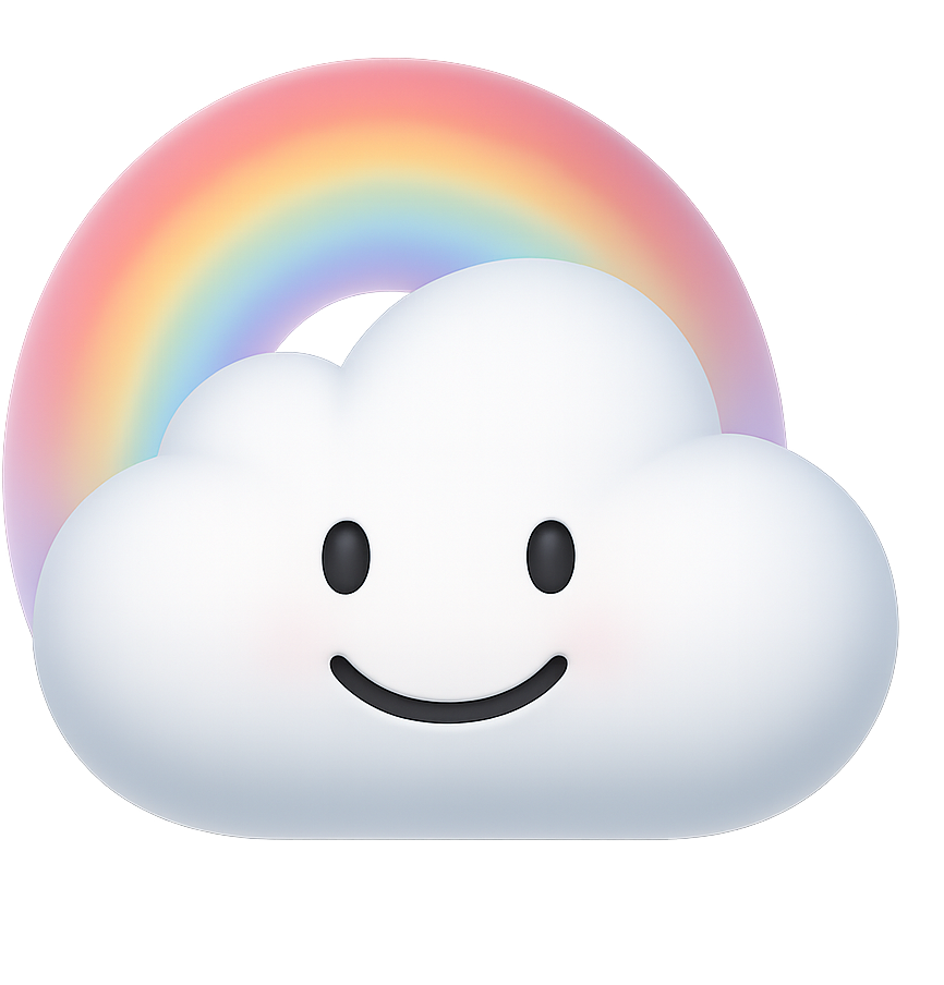 cloud_with_pastel_rainbow emote for Discord