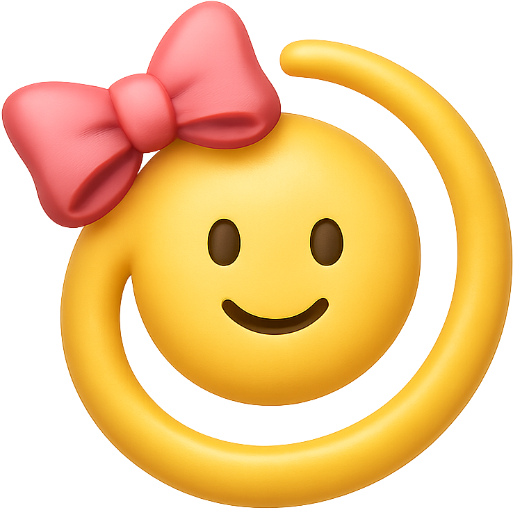 swirl_face_with_bow emote for Discord