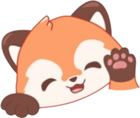 Red_Panda_Wave emote for Discord