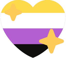 non_binary_shiny_heart emote for Discord