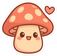 Cute_mushroom emote for Discord