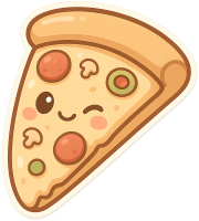 Cute_pizza emote for Discord