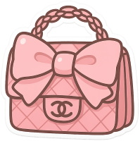 Pink_bow_chanel_bag emote for Discord