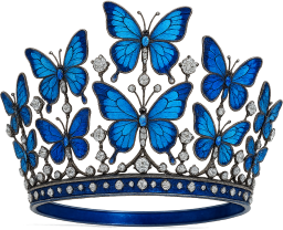 Blue_butterfly_crown emote for Discord