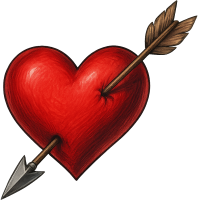 Arrowthroughaheart static emote