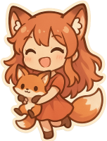 Foxgirl emote for Discord