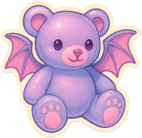Purpleteddybearangel emote for Discord