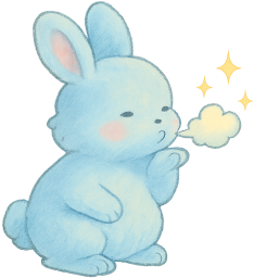 Pastelbluebunny emote for Discord