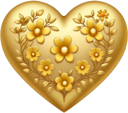 Goldflowerheart emote for Discord