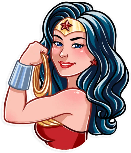 WonderWomanWeCanDoIt emote for Discord