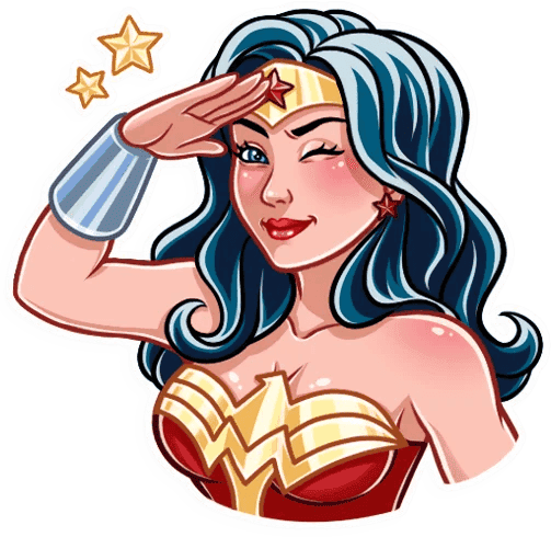 WonderWomanSalute emote for Discord