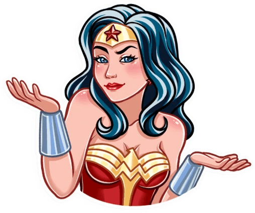 WonderWomanShrug emote for Discord