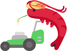 Shrimp_Lawnmower emote for Discord