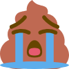 poop_crying emote for Discord