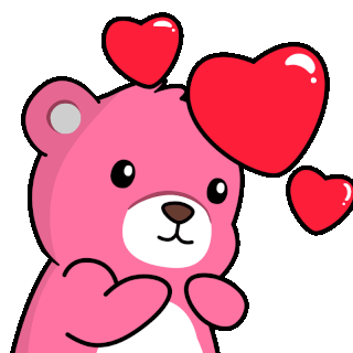kisspinkbearish emote for Discord