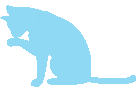Lightbluekitten emote for Discord