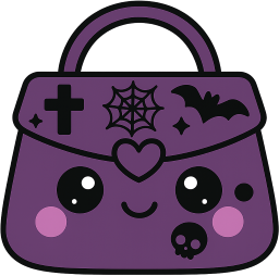 Purple_kawaii_purse emote for Discord