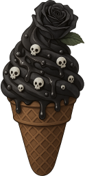 Goth_icecream emote for Discord