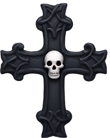 Goth_cross emote for Discord