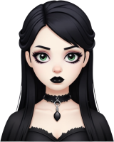 Goth_girl emote for Discord