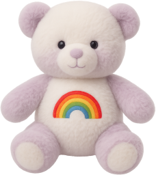 Teddybear_rainbow emote for Discord