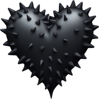 Gothblackheart emote for Discord