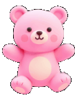 Pink_cute_bear emote for Discord