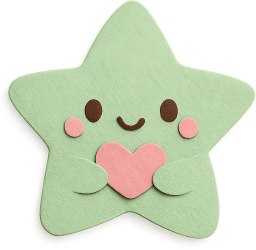 Green_cute_star emote for Discord
