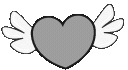 Grayflyingheart emote for Discord