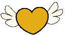 Orangeflyingheart emote for Discord